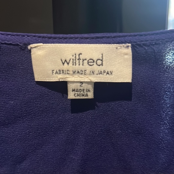 Aritzia Wilfred blue silk dress - 2 - Picture 3 of 6